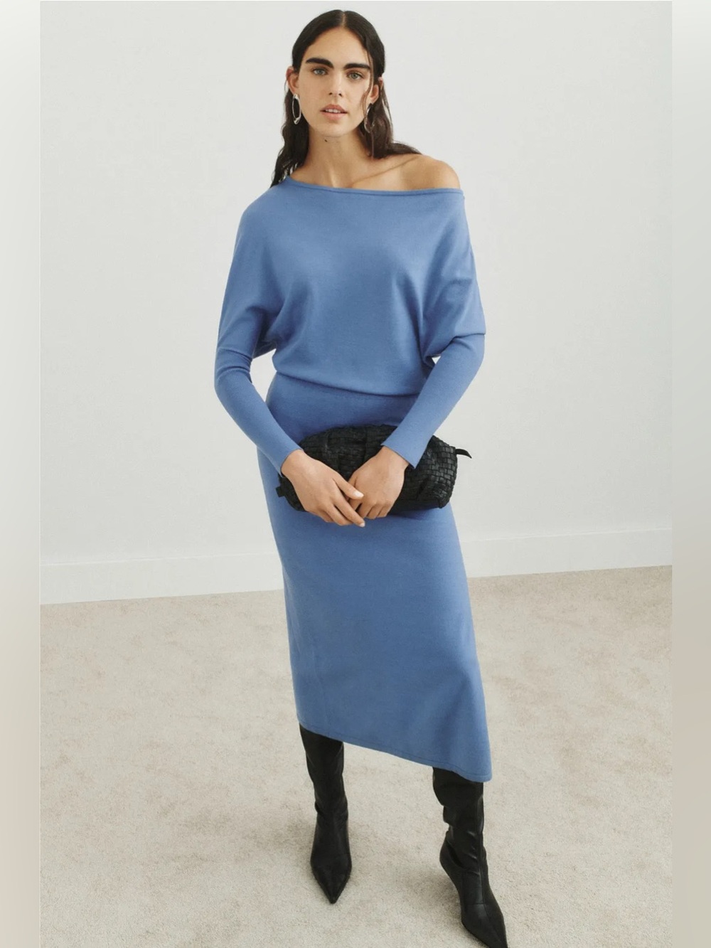 *Flawed RTR Simkhai Horizon Knit MIDI Dress (0399)